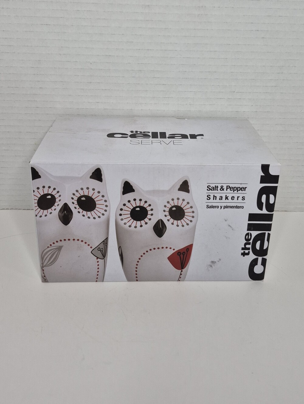 Modern Owls Salt and Pepper Shakers Set New Open Box